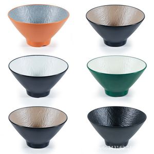 Tazón de Melamina Imitación Porcelana, Forma Cónica, Tamaño Grande, para Sopa, Fideos, Arroz, Uso Comercial, Comida de Hotel - Product Image 1