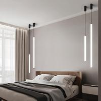Villa Loft Duplex Escalier Hall avec Haut Plafond Lustre Suspendu à Plusieurs Étages Lampe Design Cylindrique Minimaliste Moderne