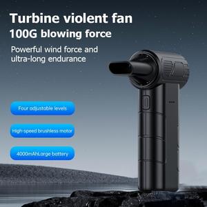 Quạt mini cầm tay điện không dây 100000 vòng/phút quạt hút bụi 2 trong 1 máy hút bụi xe hơi Máy sấy xe hơi cầm tay - Product Image 2