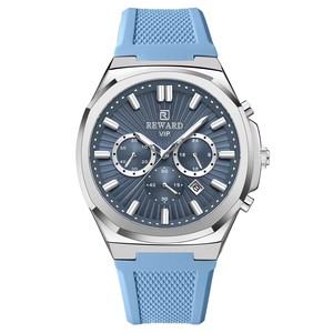 Montre sport pour homme REWARD 832256M, quartz, aiguilles lumineuses, verre cristal, boîtier en acier inoxydable, chronographe multifonction - Product Image 5