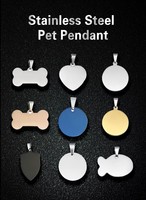 Collier pendentif personnalisé de luxe en acier inoxydable de style militaire