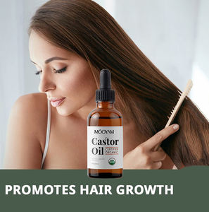 100% Pure Cold Press Huile de ricin biologique Kit de traitement des cheveux Hydratant pour la peau des cheveux Huile de ricin pour la croissance des cheveux Cils <span class=keywords><strong>Sourcils</strong></span> - Product Image 4