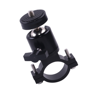 Support de fixation pour caméra GoPro <span class=keywords><strong>HERO</strong></span> et caméras d'action, adaptateur de tête sphérique pour guidon de vélo en alliage d'aluminium KALIOU X029, noir - Product Image 4