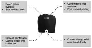 Gel multifuncional compresa caliente compresa fría tapa para aliviar el <span class=keywords><strong>dolor</strong></span> de cabeza alivia el <span class=keywords><strong>dolor</strong></span> y la tensión reutilizable - Product Image 4