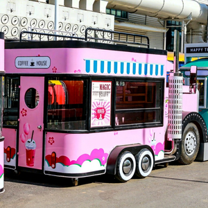 ZOWN Commercial Electric Fast Food Truck Mobile Restaurant Complete Kitchen for Coffee Ice Cream <b>Hot</b> <b>Dog</b> Sale Customized Color - Product Image 1