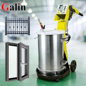 Pistola per Verniciatura a Polvere Elettrostatica con Tramoggia in Acciaio Inox per Spruzzatura Monocolore su Grandi Aree CE ELEXO-PRO-F - Product Image 1