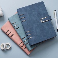 Carnet de notes A6 ligné en PU de marque SC, reliure cousue premium, pour étudiants, vente en gros, fournitures scolaires et de bureau