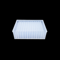 DWP-96022-1 2.2ml Puits Profond 96 Plaque Polypropylène Transparent Fond 'U' Personnalisable OEM 96 Puits PCR Plaque Plastique
