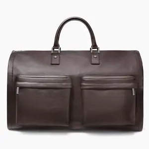 Leather Garment Weekender Bag Große PU-Leder-Trage tasche für unterwegs