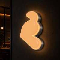 Lettres en relief 3D personnalisées avec éclairage frontal LED, enseigne lumineuse, logo pour façade de magasin, entreprise, publicité, décoration