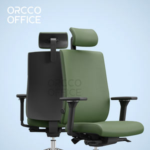 Diseño moderno Muebles comerciales Trabajo Computadora Cubierta trasera de plástico Cuero PU Ergonómico Ejecutivo Oficina en casa Silla de cuero - Product Image 4