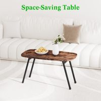 Table basse pliable en métal style rétro, minimaliste, démontable, table à thé, mobilier personnalisé pour salon, décoration intérieure quotidienne