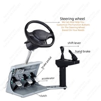 Simulateur de conduite automatique et manuel 2 en 1 pour conduite à gauche, simulateur de course pour auto-école, cockpit à mouvement complet, prix d'usine