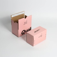 Boîtes d'expédition en carton ondulé avec bandes adhésives personnalisées imprimées, boîtes à courrier, boîtes cadeaux, karton, caja de envío