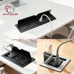Prise de courant universelle personnalisée pour bureau, prise escamotable encastrée, connexion de câble RJ45 EU, pour table de conférence - Product Image 5