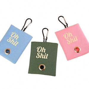 Distributeur de sacs à déjections canines portable en toile pour extérieur, personnalisable avec LOGO, pour promotion et fournitures pour animaux de compagnie - Product Image 1