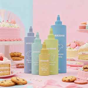 Bouteille à presser pour vinaigrette, huile, vinaigre, distributeur de sauce alimentaire, conception <span class=keywords><strong>anti</strong></span>-goutte, étiquette personnalisée, approvisionnement OEM - Product Image 4