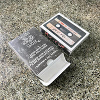 Jeu de cartes à jouer au design cassette rétro personnalisé, cartes de poker sur le thème de la musique pour collectionneurs et cadeaux