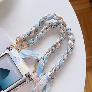 Elegante Funda para Teléfono con Diseño de Flores para Samsung Z Flip 3-6, Funda Plegable de Cuero PU con Cobertura Total para Huawei <span class=keywords><strong>Pocket</strong></span> 2, Moto, Vivo X - Product Image 4