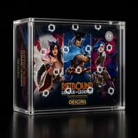 Boîte de présentation en acrylique pour Riftbound Booster Box TCG, protection UV, protègeur transparent, rangement, vente en gros, taille standard