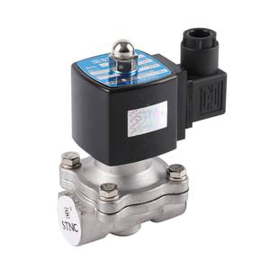 Válvula Solenoide Eléctrica de Diafragma para Agua, Serie STNC TWS-15 2S, Acero Inoxidable SS304, 2/2 Vías, Puerto ZG1/2\", Normalmente Cerrada, Terminal DIN - Product Image 1