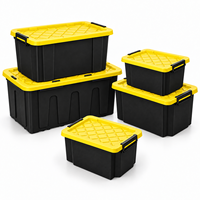 Sac de rangement robuste avec logo personnalisé, 25L, 60L, 100L, couvercle à clipser, atelier, camping, rangement à domicile