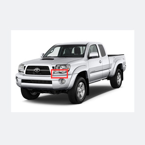 Moldura Inferior de Faro Delantero para Toyota Tacoma 52513-04901, Material PP Negro - Product Image 1