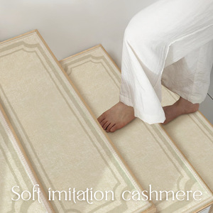 Tapis d'escalier moderne et minimaliste pour la maison, antidérapant, silencieux, facile à nettoyer, résistant à la saleté, en cachemire, fabriqué à la machine, en polyester - Product Image 3