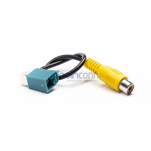 Rg174 RCA nữ để Z mã hóa fakra góc bên phải nữ cáp cho ô tô wifi 4 gam tín hiệu