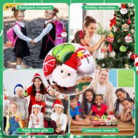 Haute qualité personnalisé jouet de noël doux en peluche suspendus ornement peluche peluches pour voiture sac bureau hiver vacances décorations