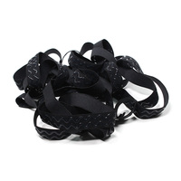 Haute qualité plat Silicone élastique Jacquard ceinture Durable Spandex soutien-gorge sangle ceinture pour la maison Textile Logo tissé Techniques