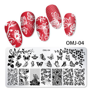 Nouveaux modèles d'impression Nail Art, <span class=keywords><strong>modèle</strong></span> carré, pour décoration de Nail Art, arbre de <span class=keywords><strong>noël</strong></span>, plaque en acier, estampage - Product Image 5