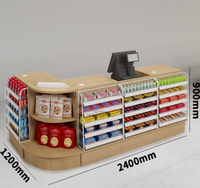 Caisse enregistreuse combinée en bois couramment utilisée d'approvisionnement direct d'usine pour les comptoirs de caisse de supermarchés et de dépanneurs