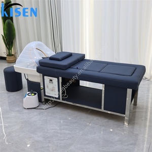 Estación de Lavado de Cabello con Masaje Capilar y Circulación de Agua para Salón de Belleza y Clínica Kisen, Cama de Spa para Cabeza en Oferta - Product Image 5