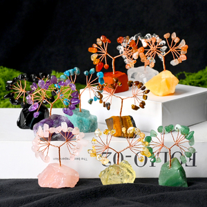 Bán Buôn Nguyên Liệu Tự Nhiên Đá Cơ Sở Tinh Thể Tiền Cây Sỏi Thạch Anh Đá Quý Lá Pha Lê Cây Cho Phong Thủy Trang Trí - Product Image 1