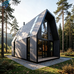 Leichtstahl-Moderne-Villa Vorgefertigtes Ferienhaus Öko-Boutique-Hotel Schlüsselfertiges Maßgeschneidertes Modulares Haus mit Schlafzimmer & Badezimmer - Product Image 2