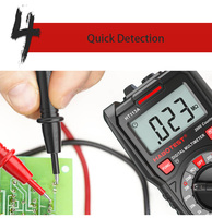 Multimètre numérique CE ROHS intelligent True RMS professionnel, testeur LCR portable, voltmètre AC/DC, ohmmètre, résistant à la poussière et à l'eau IP40