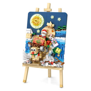 <span class=keywords><strong>Bobsleigh</strong></span>-bloques de construcción de coche, regalo de Navidad, regalo creativo, bloques de Educación Temprana, modelo, juguetes de construcción - Product Image 1