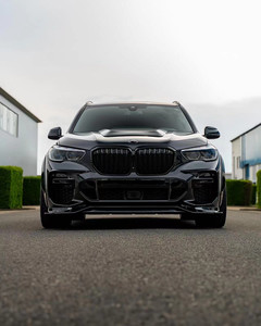 Kit carrosserie large en fibre de carbone pour BMW X5 G05 F95, état neuf, avec lèvre avant, diffuseur et spoiler en fibre de carbone, accessoire de carrosserie large - Product Image 3