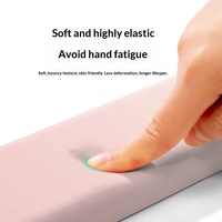 Repose-poignets pour clavier et souris en mousse à mémoire de forme rose, pour un confort quotidien lors de la frappe sur ordinateur