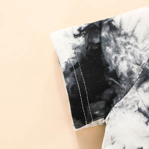 Conjunto de 2 Piezas de Ropa de Verano para Bebé Niño 2022, Pantalones Cortos y Camiseta de Manga Corta con Estampado Tie Dye - Product Image 5