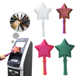 Varita Mágica Telescópica de 30cm para Pagos sin Contacto, Soporte Desmontable de ABS para Tarjetas de Crédito, Novedoso Regalo para Drive Thru, Venta al por Mayor - Product Image 1
