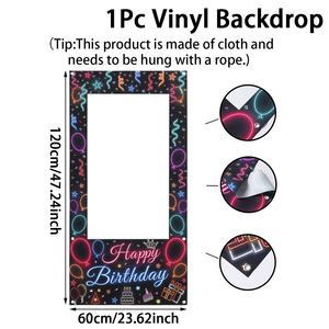 120*60 ס "מ ילדים יום הולדת באנר רקע בד קריקטורה יום הולדת - Product Image 5
