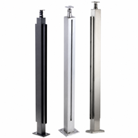 Main courante d'escalier en acier inoxydable 304 pour usage domestique - Accessoires modernes et minimalistes pour poteaux de garde-corps en verre