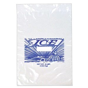 Ice <b>Bag</b> 8 Lbs Plastic Rectangle Freezer Storage - Product Image 1