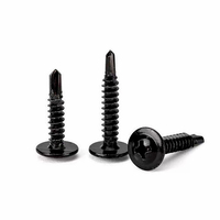 Vis autoperceuse à tête cylindrique DIN7504 en acier au carbone phosphate noir, à tête Phillips modifiée TEK pour tôles, M4.2 M5.5