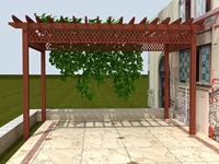 Pergola de jardin résidentiel en alliage d'aluminium thermolaqué blanc, anti-corrosion, moderne et durable pour l'extérieur