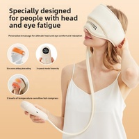 Casque de massage intelligent intégré pour la tête et les yeux, chauffant et enveloppant, pour la maison et le sommeil