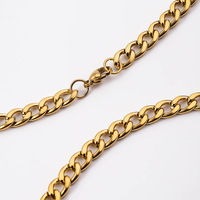 Vente en gros 3mm 5mm plusieurs tailles collier cubain couleur acier inoxydable chaîne NK hommes pour collier pendentif mode accessoires de bricolage