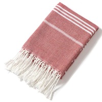 Serviette de plage turque de Hammam Fouta 100% coton personnalisé doux de haute qualité résistant au sable Offre Spéciale logo personnalisé